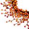 14" Orange & Red Berry Artificial Fall Harvest Twig Wreath